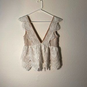 Topshop Lace Blouse